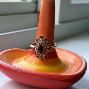 Gold and Sapphire Stone Women's Ring